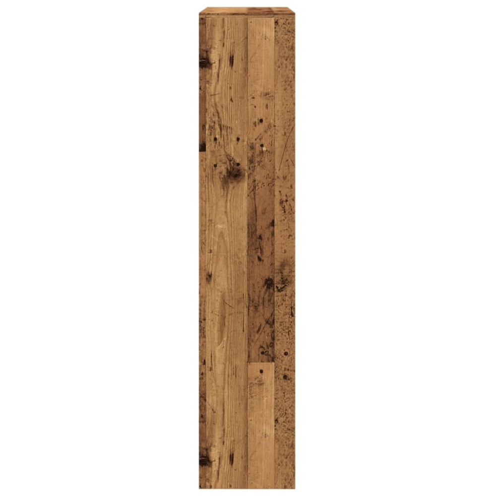 Produktbild för Bokhylla/Rumsavdelare 4 hyllor 143,5x29x143,5cm konstruerat trä