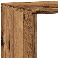 Produktbild för Bokhylla/Rumsavdelare 4 hyllor 143,5x29x143,5cm konstruerat trä