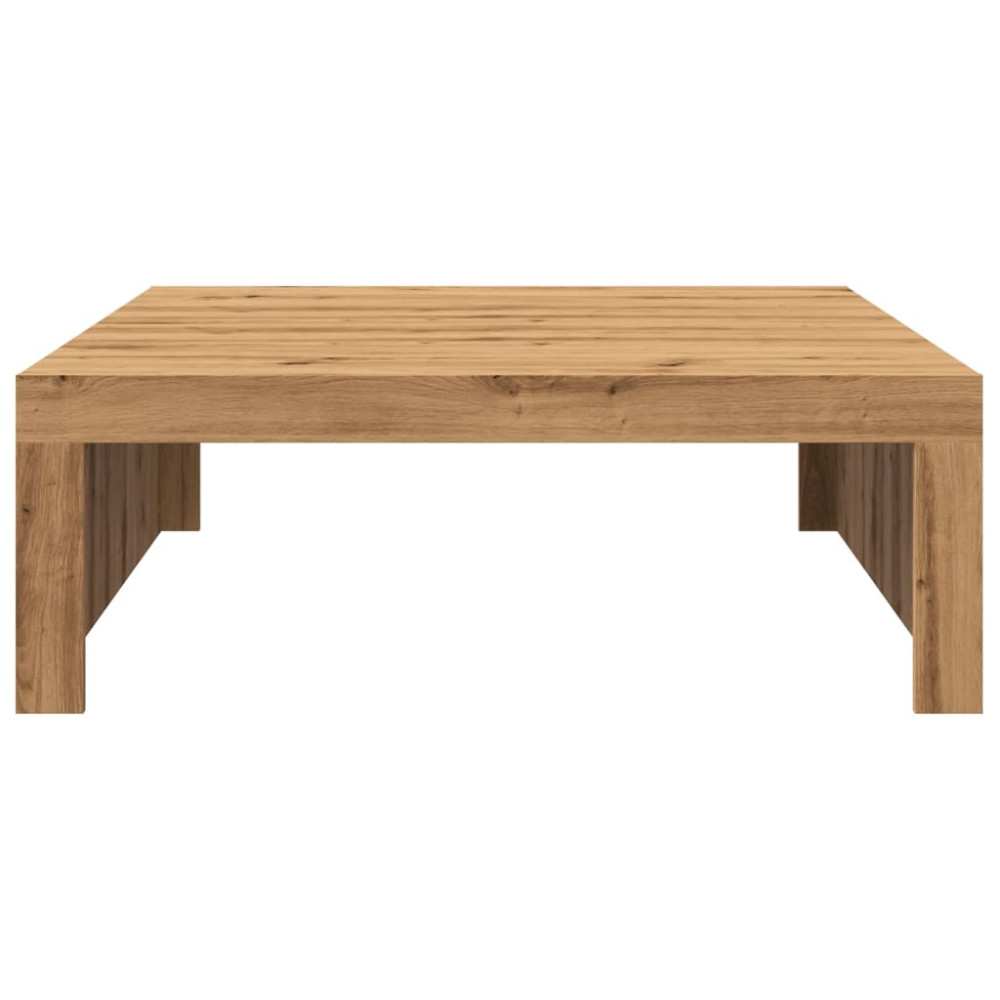 Produktbild för Soffbord artisan ek 100x100x35 cm konstruerat trä