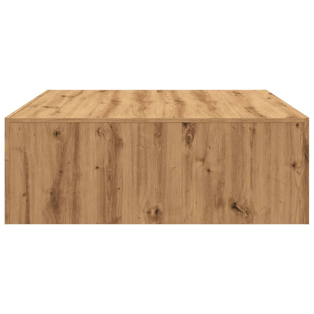 Produktbild för Soffbord artisan ek 100x100x35 cm konstruerat trä