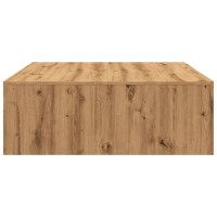 Produktbild för Soffbord artisan ek 100x100x35 cm konstruerat trä