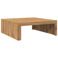 Produktbild för Soffbord artisan ek 100x100x35 cm konstruerat trä