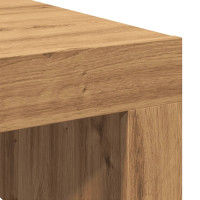 Produktbild för Soffbord artisan ek 100x100x35 cm konstruerat trä