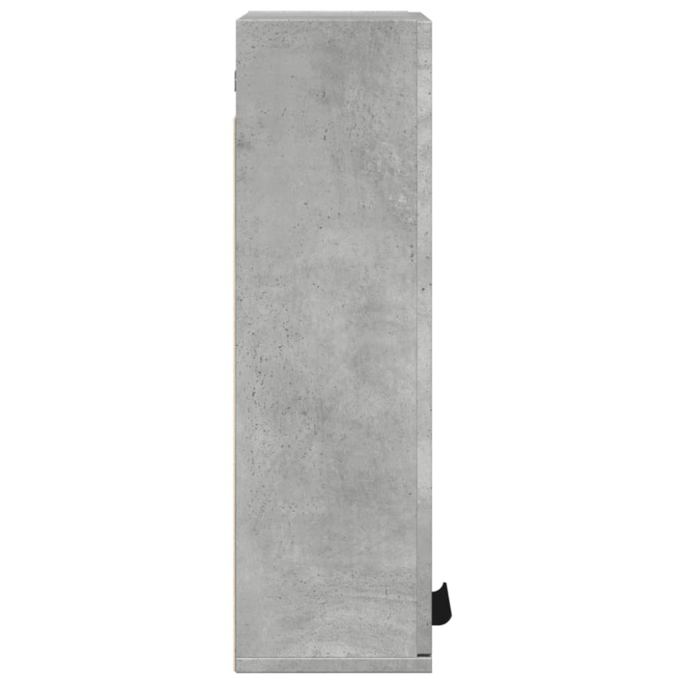 Produktbild för Badrumsskåp väggmonterat betonggrå 32x20x67 cm