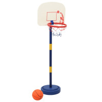 Produktbild för Basketställning med boll och pump justerbar höjd 90/121 cm