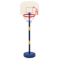 Produktbild för Basketställning med boll och pump justerbar höjd 90/121 cm