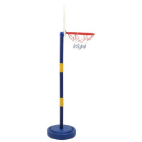 Produktbild för Basketställning med boll och pump justerbar höjd 90/121 cm