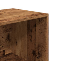 Produktbild för Skoförvaringsbänk åldrat trä 105x35x35 cm konstruerat trä