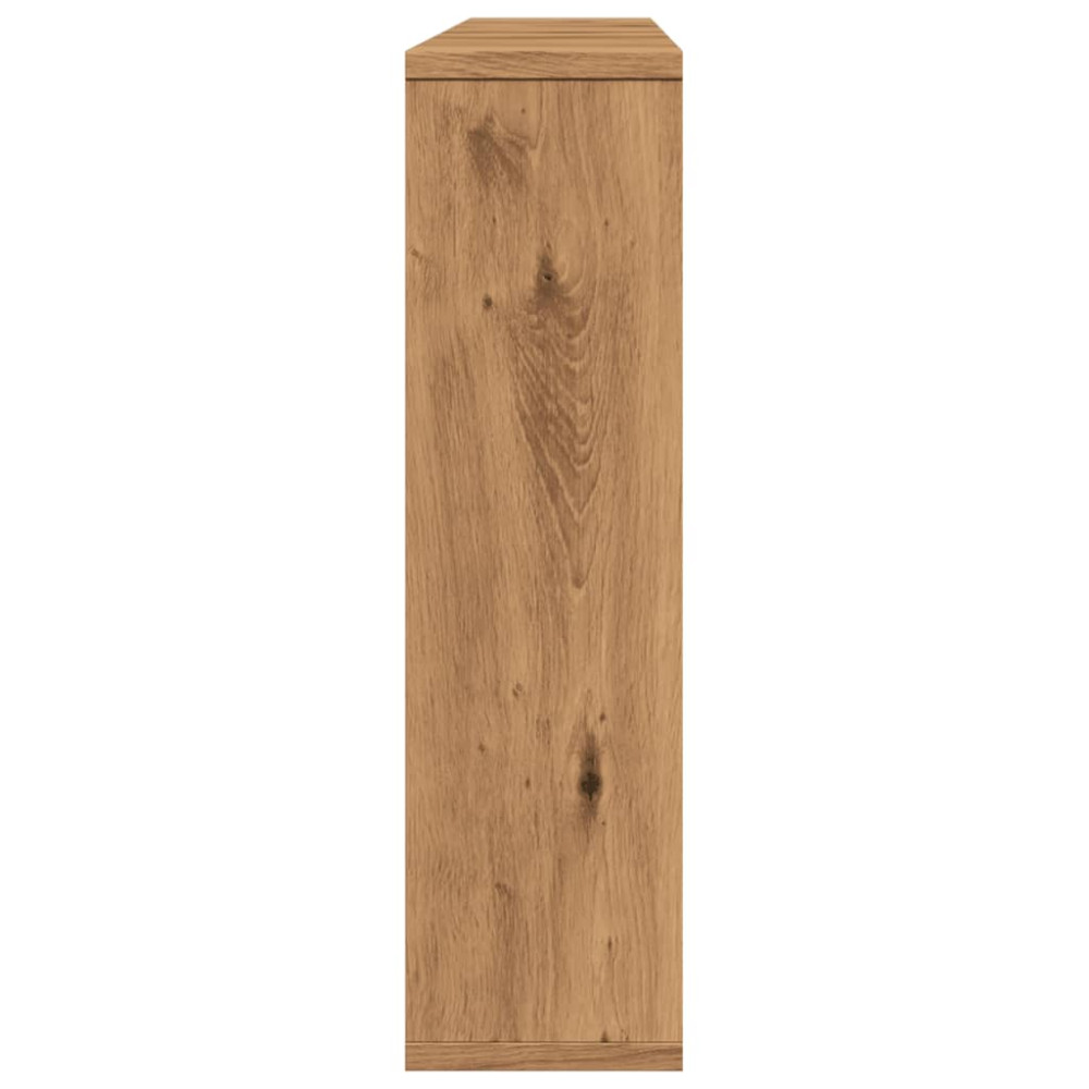 Produktbild för Spegelskåp med LED artisan ek 76x15x55 cm konstruerat trä