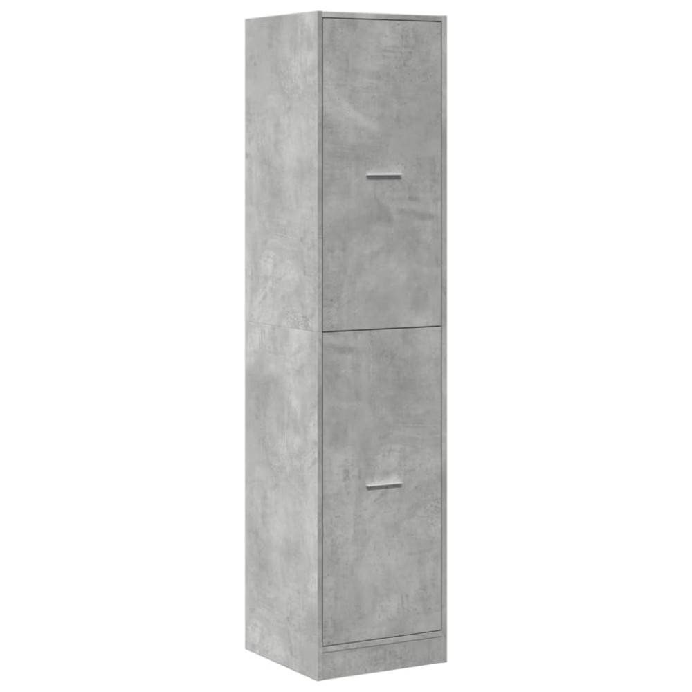Produktbild för Apoteksskåp betonggrå 40x41x174,5 cm konstruerat trä