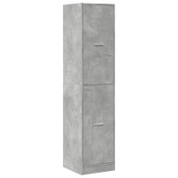 Produktbild för Apoteksskåp betonggrå 40x41x174,5 cm konstruerat trä