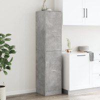 Produktbild för Apoteksskåp betonggrå 40x41x174,5 cm konstruerat trä