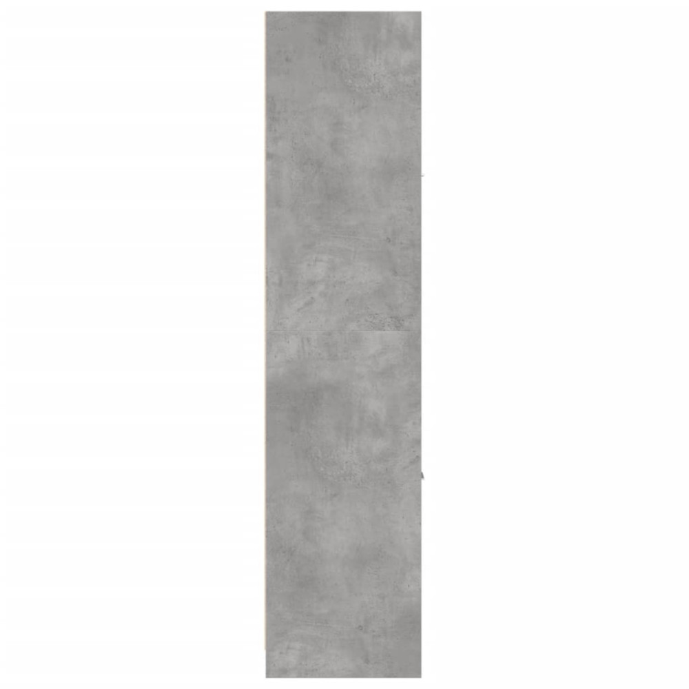 Produktbild för Apoteksskåp betonggrå 40x41x174,5 cm konstruerat trä