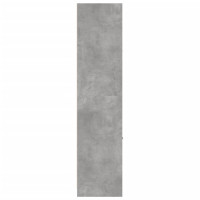 Produktbild för Apoteksskåp betonggrå 40x41x174,5 cm konstruerat trä