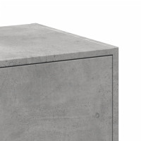 Produktbild för Apoteksskåp betonggrå 40x41x174,5 cm konstruerat trä