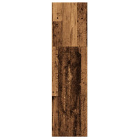 Produktbild för Bokhylla åldrat trä 40x30x114 cm konstruerat trä