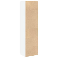Produktbild för Bokhylla vit 40x30x152 cm konstruerat trä