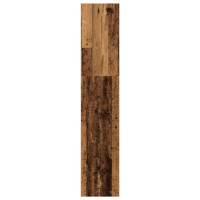 Produktbild för Bokhylla åldrat trä 40x30x152 cm konstruerat trä