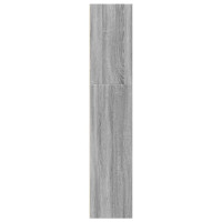 Produktbild för Bokhylla grå sonoma 40x30x152 cm konstruerat trä