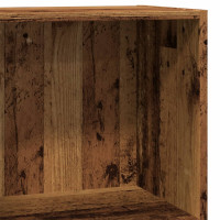 Produktbild för Bokhylla åldrat trä 60x30x77 cm konstruerat trä