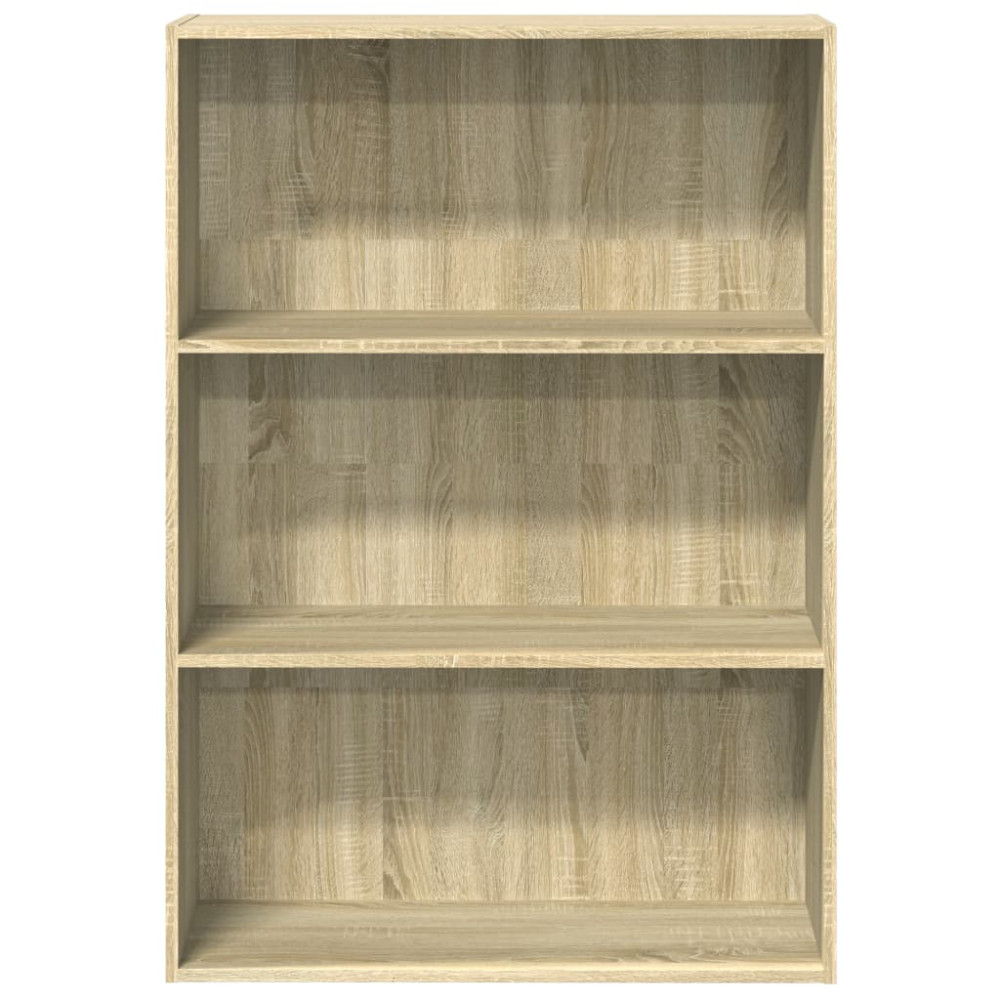 Produktbild för Bokhylla sonoma-ek 80x30x114 cm konstruerat trä