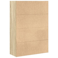 Produktbild för Bokhylla sonoma-ek 80x30x114 cm konstruerat trä