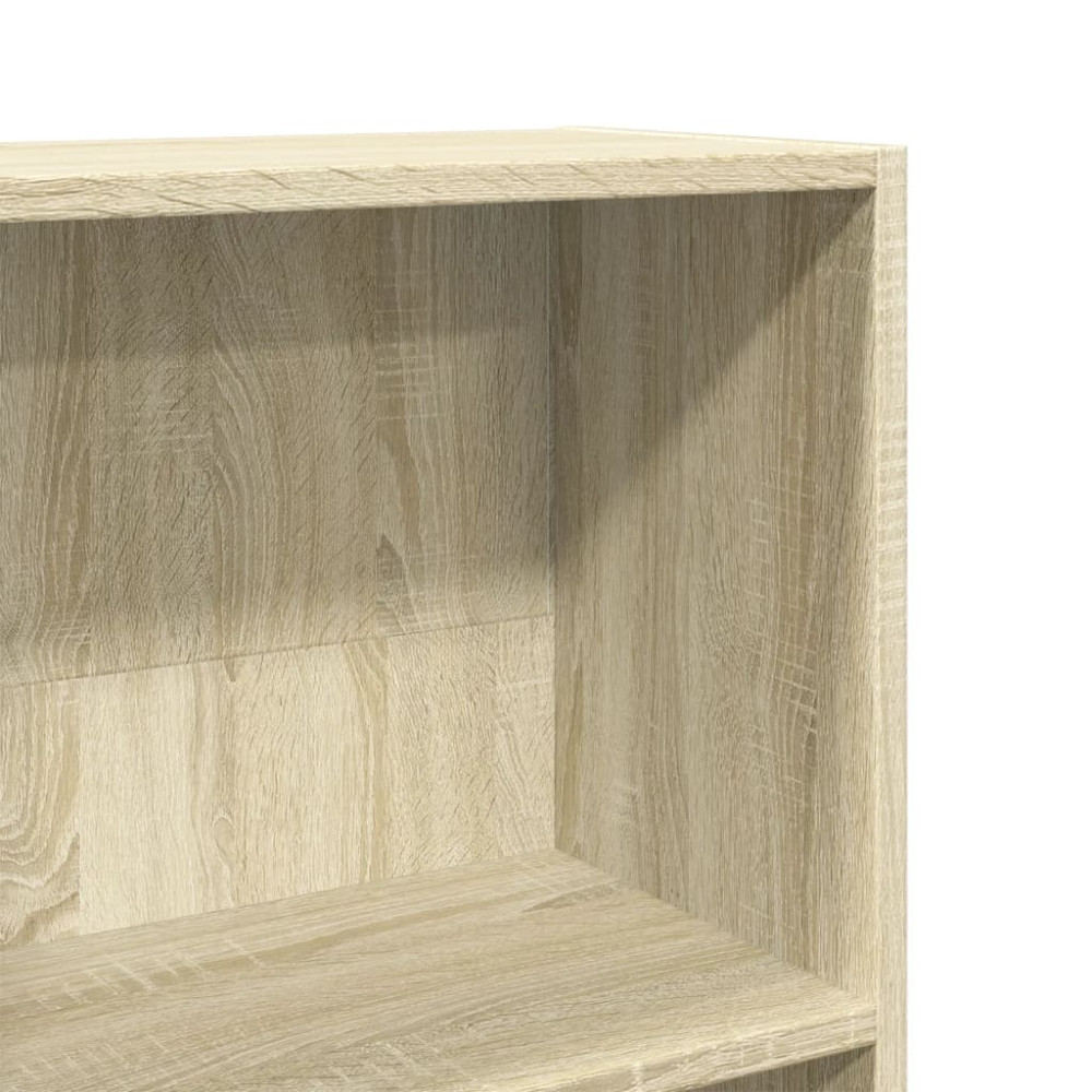 Produktbild för Bokhylla sonoma-ek 80x30x114 cm konstruerat trä