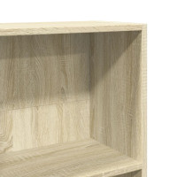 Produktbild för Bokhylla sonoma-ek 80x30x114 cm konstruerat trä