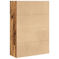 Produktbild för Bokhylla åldrat trä 80x30x114 cm konstruerat trä