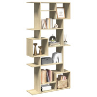 Produktbild för Bokhylla sonoma-ek 92x29x188 cm konstruerat trä