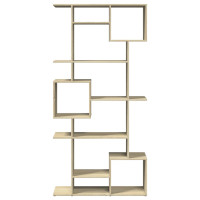 Produktbild för Bokhylla sonoma-ek 92x29x188 cm konstruerat trä