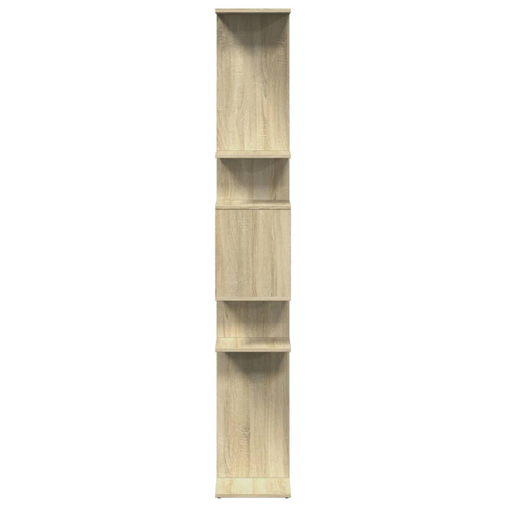 Produktbild för Bokhylla sonoma-ek 92x29x188 cm konstruerat trä