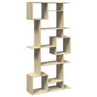 Produktbild för Bokhylla sonoma-ek 92x29x188 cm konstruerat trä