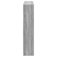 Produktbild för Bokhylla grå sonoma 137,5x29x137,5 cm konstruerat trä