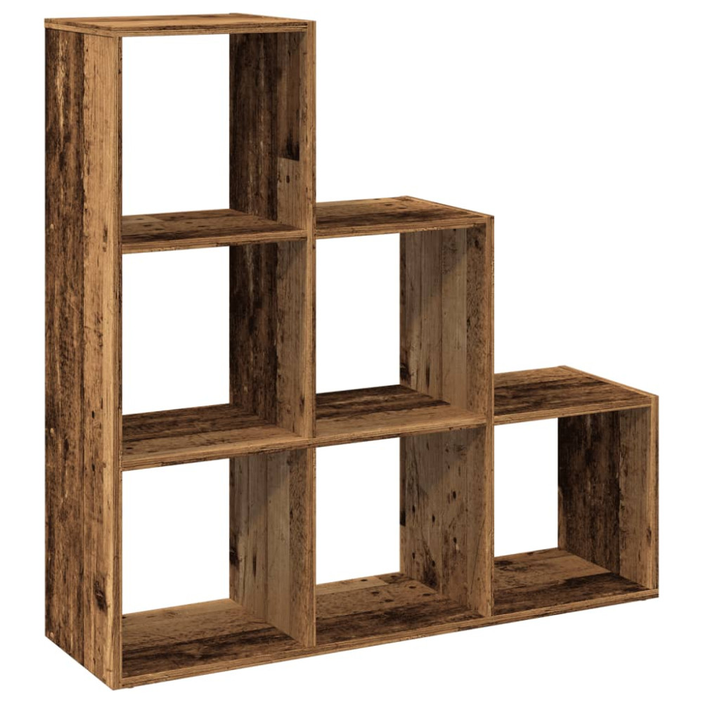 Produktbild för Bokhylla/Rumsavdelare 3 hyllplan 99x29x99 cm konstruerat trä