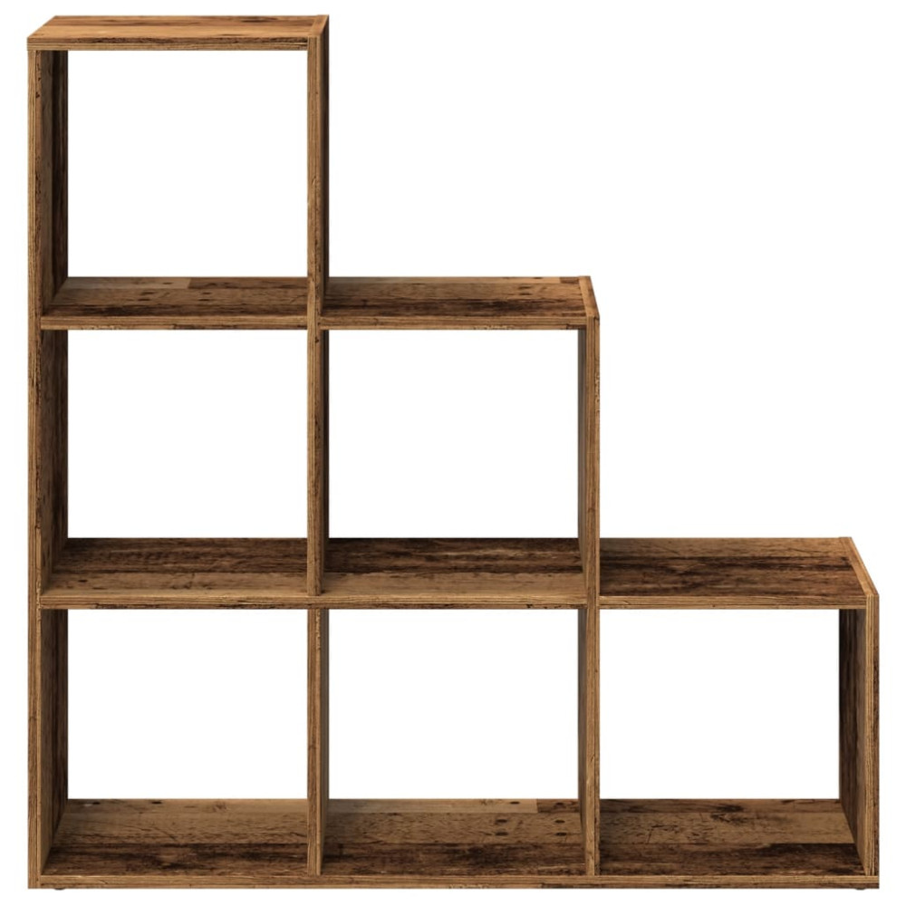 Produktbild för Bokhylla/Rumsavdelare 3 hyllplan 99x29x99 cm konstruerat trä