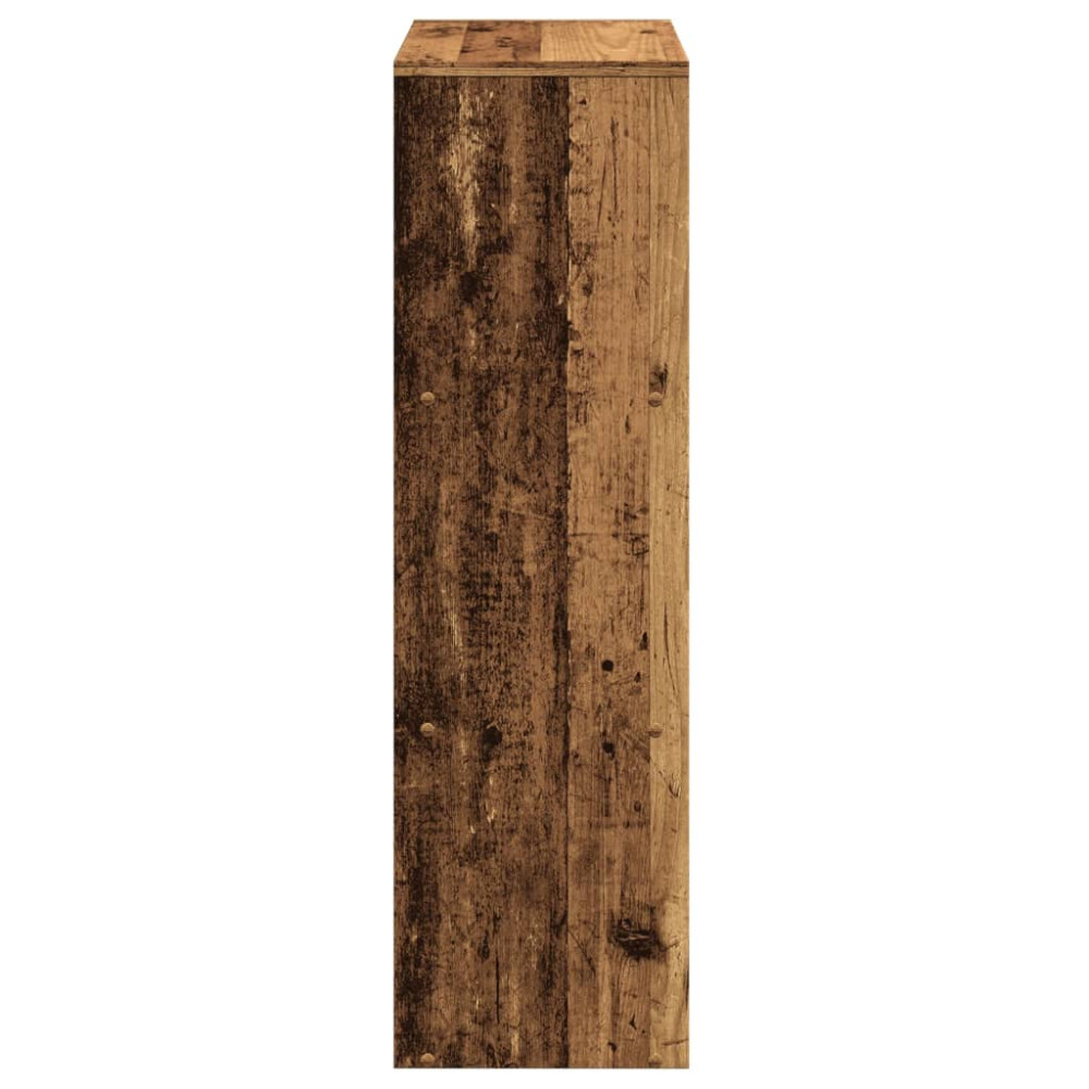 Produktbild för Bokhylla/Rumsavdelare 3 hyllplan 99x29x99 cm konstruerat trä