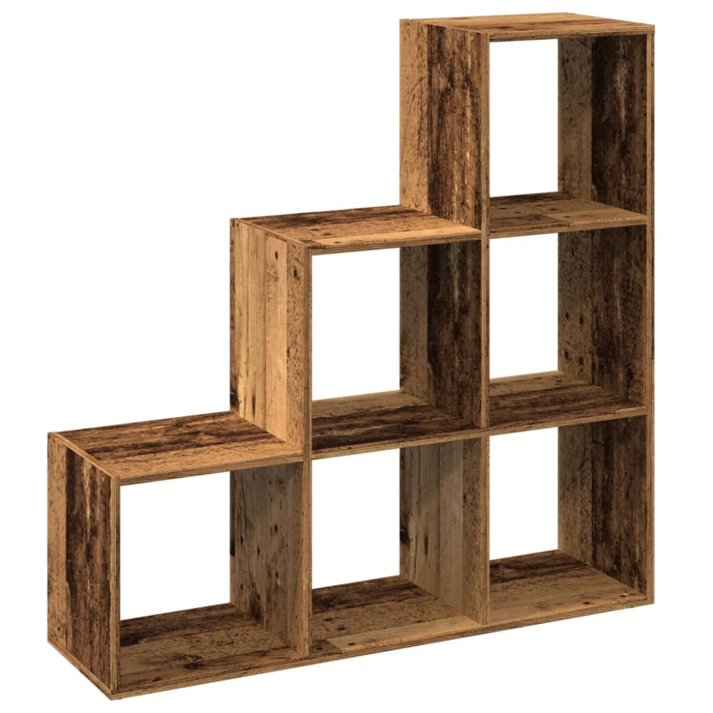 Produktbild för Bokhylla/Rumsavdelare 3 hyllplan 99x29x99 cm konstruerat trä