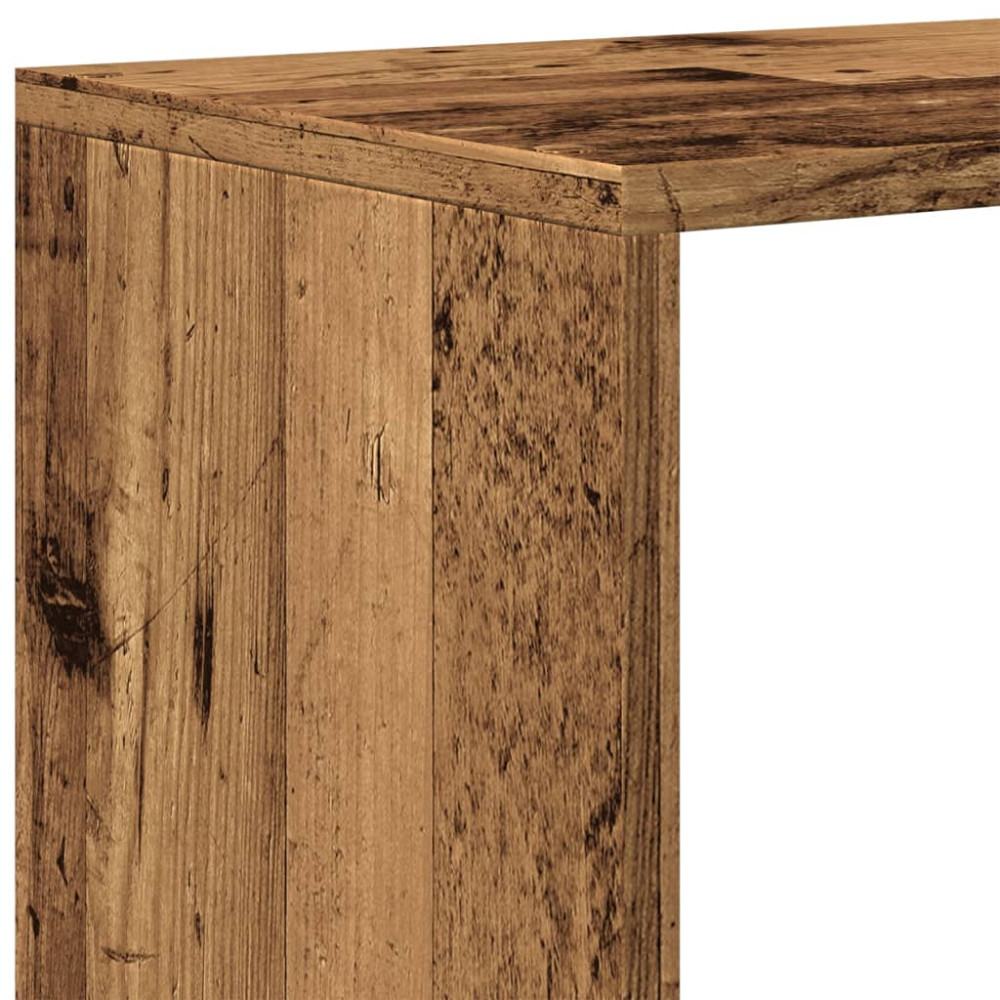 Produktbild för Bokhylla/Rumsavdelare 3 hyllplan 99x29x99 cm konstruerat trä