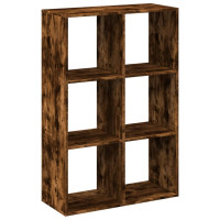 Produktbild för Bokhylla/Rumsavdelare 69,5x29x103,5 cm konstruerat trä