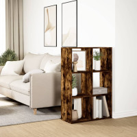 Produktbild för Bokhylla/Rumsavdelare 69,5x29x103,5 cm konstruerat trä
