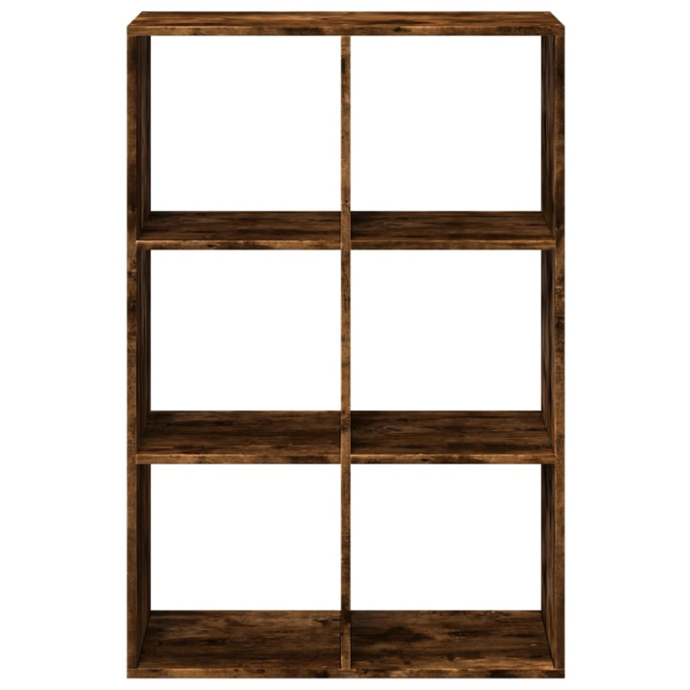 Produktbild för Bokhylla/Rumsavdelare 69,5x29x103,5 cm konstruerat trä
