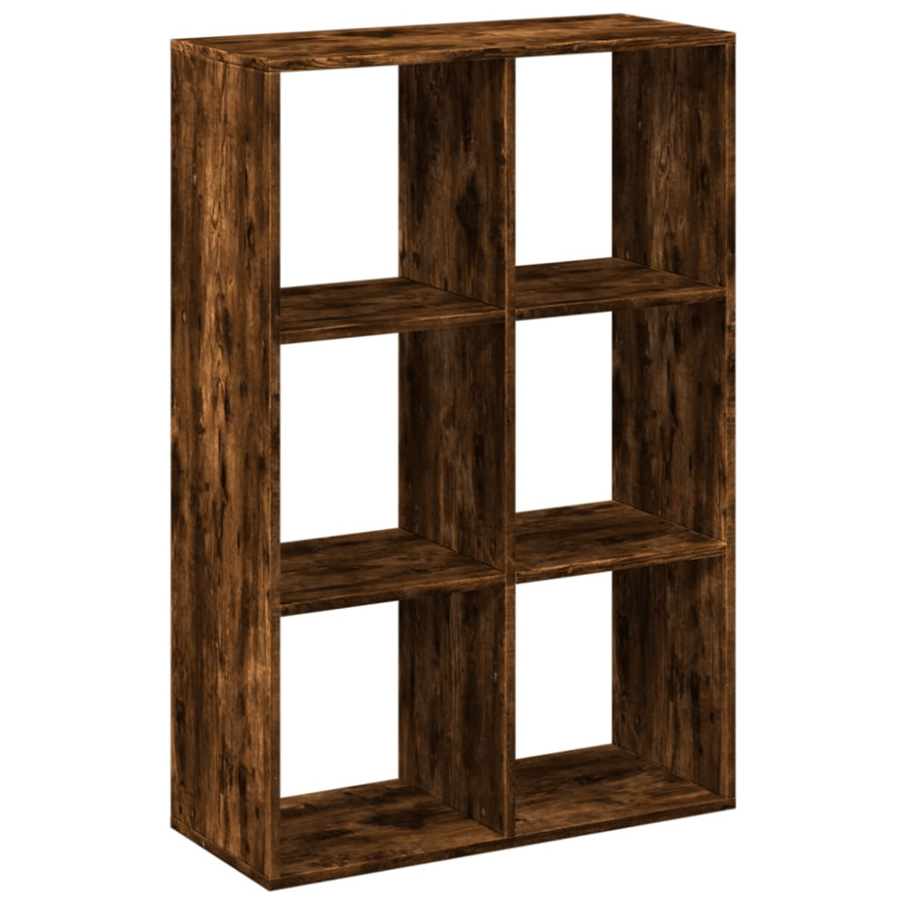Produktbild för Bokhylla/Rumsavdelare 69,5x29x103,5 cm konstruerat trä