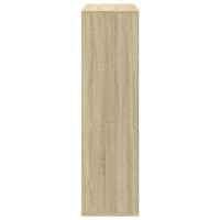 Produktbild för Bokhylla/Rumsavdelare sonoma-ek 69,5x29x103,5cm konstruerat trä