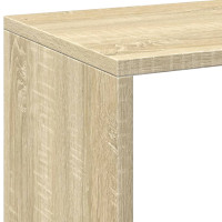 Produktbild för Bokhylla/Rumsavdelare sonoma-ek 69,5x29x103,5cm konstruerat trä