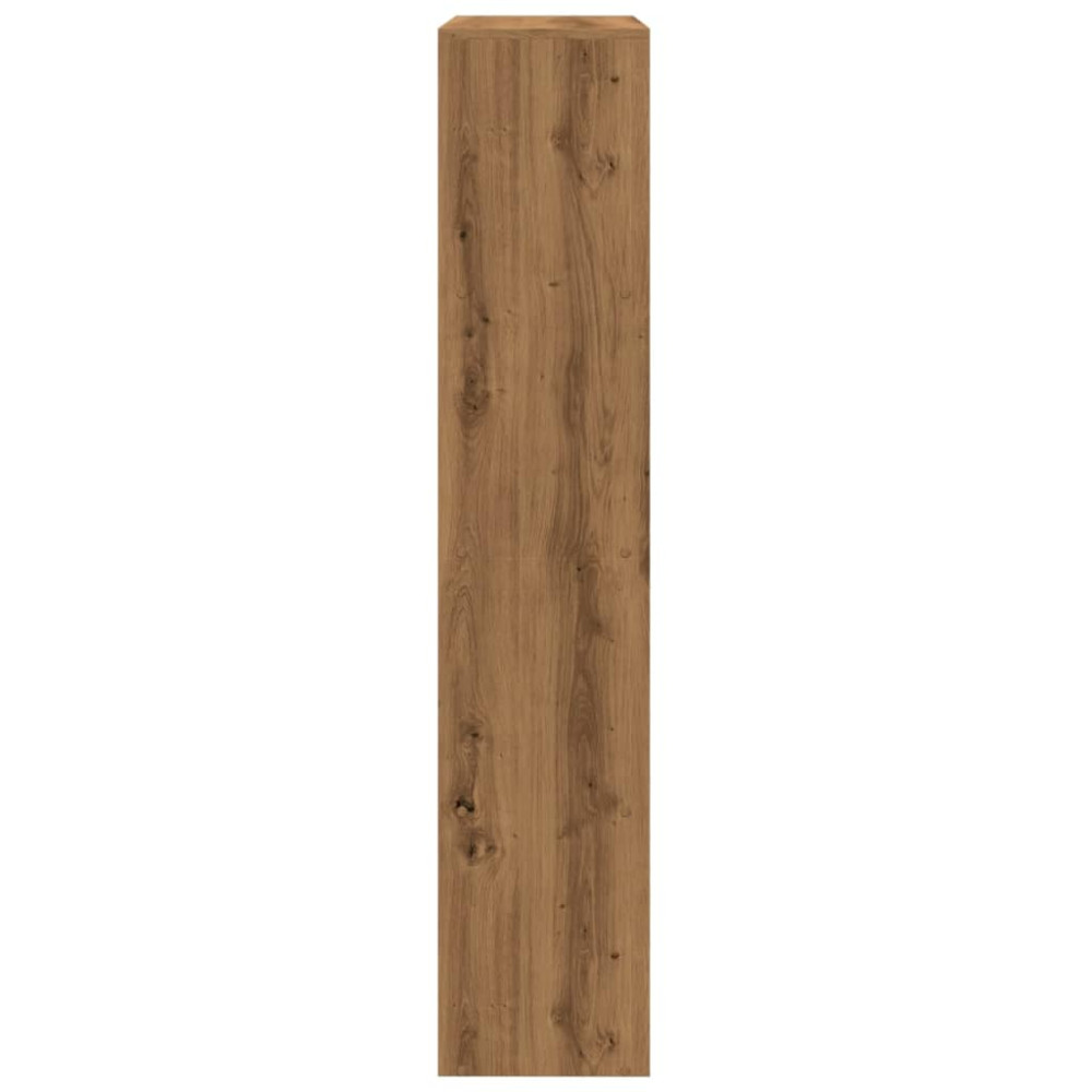Produktbild för Bokhylla/Rumsavdelare 4 hyllor 143,5x29x143,5cm konstruerat trä