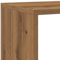 Produktbild för Bokhylla/Rumsavdelare 4 hyllor 143,5x29x143,5cm konstruerat trä