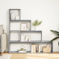 Produktbild för Bokhylla/Rumsavdelare 4 hyllor 143,5x29x143,5cm konstruerat trä