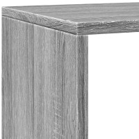 Produktbild för Bokhylla/Rumsavdelare 4 hyllor 143,5x29x143,5cm konstruerat trä