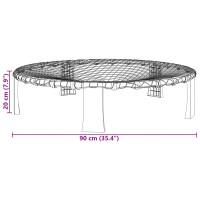 Produktbild för Rundnät set med 3 bollar och extra pump Ø90x20 cm